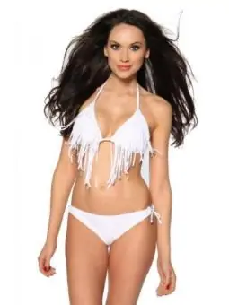 Bikini mit Fransen weiß kaufen - Fesselliebe