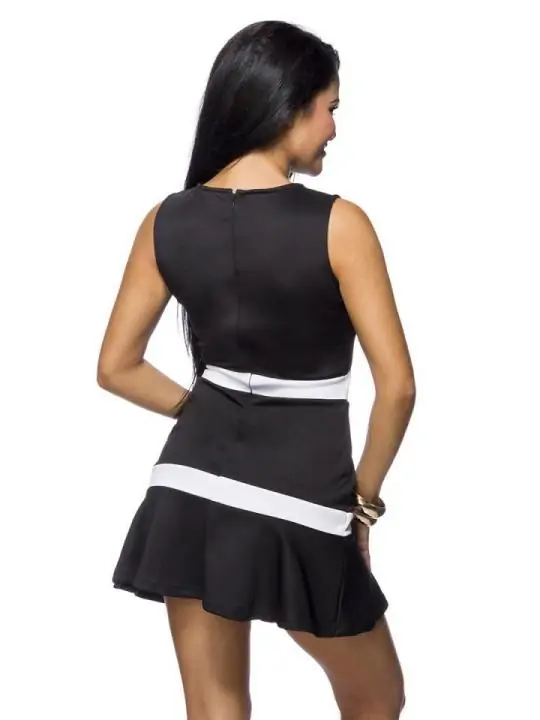 Kleid schwarz/weiß kaufen - Fesselliebe