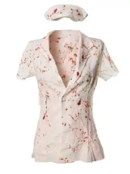 Silent Nurse Shirt Set weiß von Mask Paradise kaufen - Fesselliebe