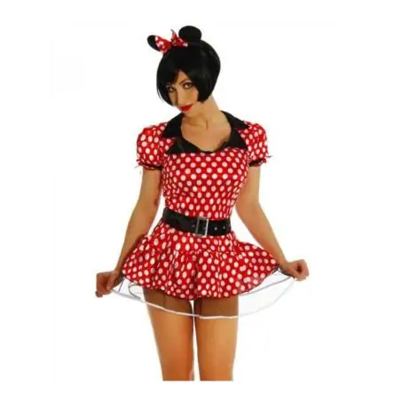 Minnie Mouse-Kostüm rot/weiß
