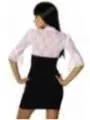 Minikleid mit Spitze schwarz/weiß