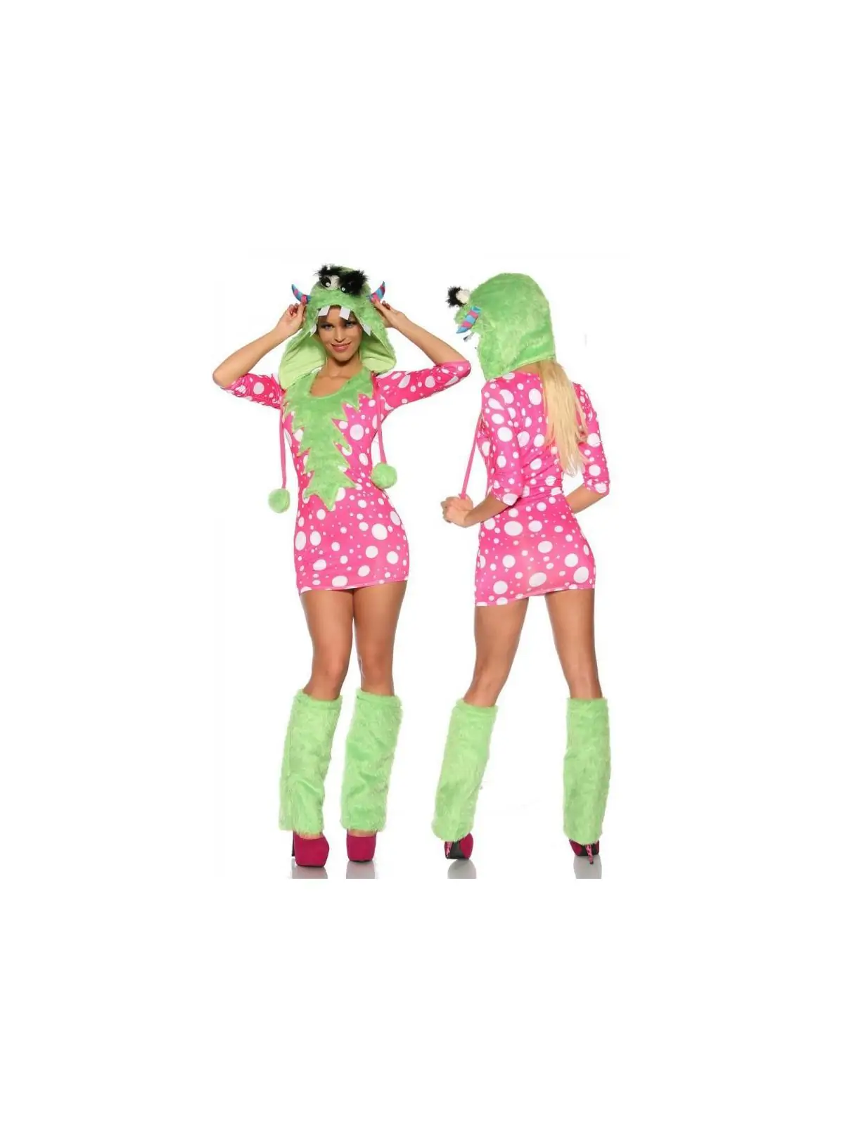 Sexy-Monster-Kostüm grün/pink kaufen - Fesselliebe