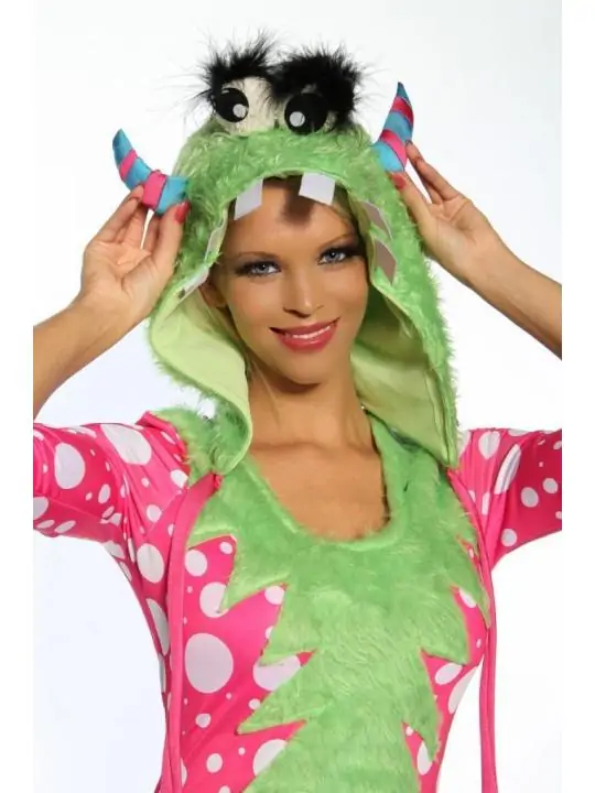 Sexy-Monster-Kostüm grün/pink kaufen - Fesselliebe
