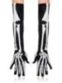 Skeletthandschuhe schwarz/weiß kaufen - Fesselliebe