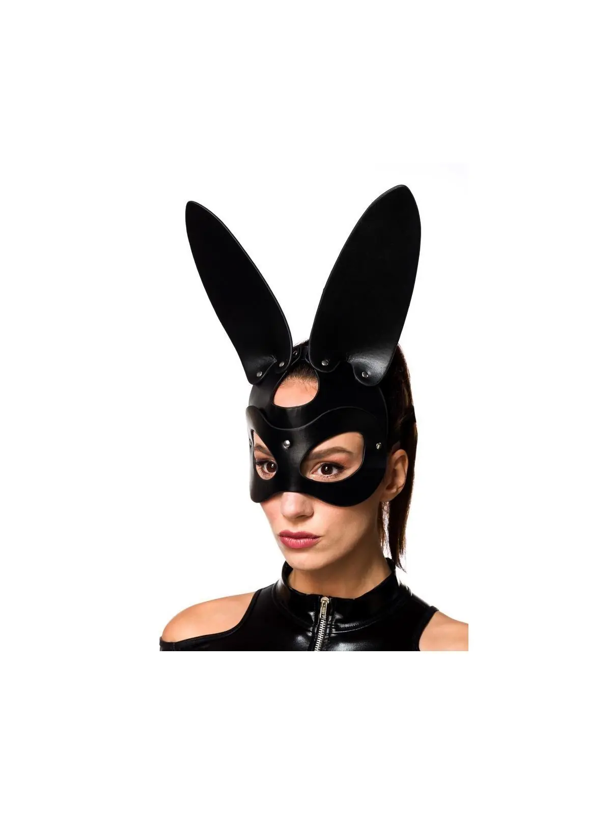 Bunny Mask schwarz von La Finesse kaufen - Fesselliebe