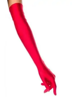 extra lange Satinhandschuhe rot kaufen - Fesselliebe