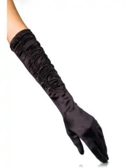 Satin-Handschuhe schwarz kaufen - Fesselliebe