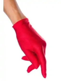 Satin-Handschuhe kurz rot kaufen - Fesselliebe