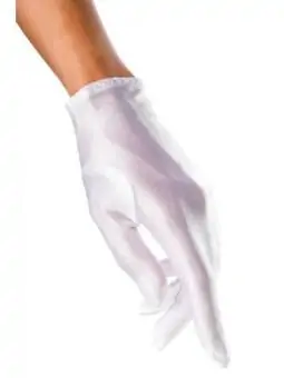 Satin-Handschuhe kurz weiß kaufen - Fesselliebe