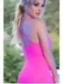 Langes Kleid Cr4379 Hot Pink von Chilirose