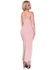 Langes Kleid Cr4379 Light Pink von Chilirose