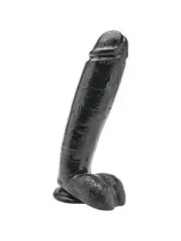 Dildo 25,5 cm mit Hoden schwarz von Get Real kaufen - Fesselliebe