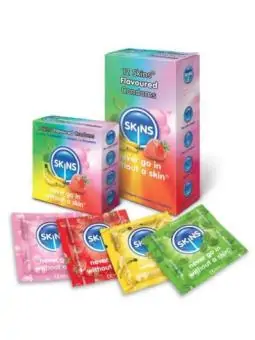 Skins Kondome mit Geschmack 12 Stück von Skins kaufen - Fesselliebe
