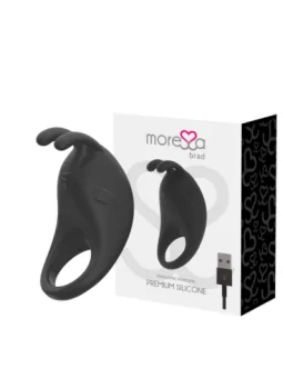 Brad Premium Silikon Penisring mit Vibration wiederaufladbar schwarz von Moressa kaufen - Fesselliebe