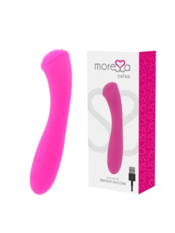 Celso Premium Silikon Vibrator pink von Moressa kaufen - Fesselliebe