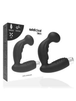 Schwarzer Wiederaufladbarer Prostata Vibrator von Addicted Toys kaufen - Fesselliebe