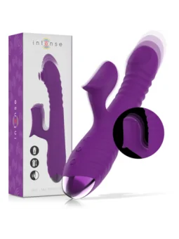 Iggy Multifunktions-Wiederaufladbarer Vibrator Up & Down mit Klitorelstimulator Lila von Intense Fun kaufen - Fesselliebe