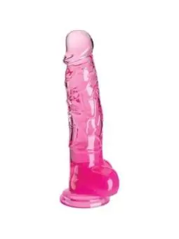 Realistischer Dildo mit Hoden 16,5 cm rosa von King Cock kaufen - Fesselliebe