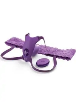 Fantasy For Her - Butterfly Harness G-Spot mit Vibrator, Wiederaufladbar und Fernbedienung Violett kaufen - Fesselliebe