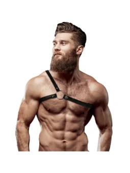 Harness aus veganem Kunstleder in Einheitsgröße von Fetish Submissive Attitude kaufen - Fesselliebe