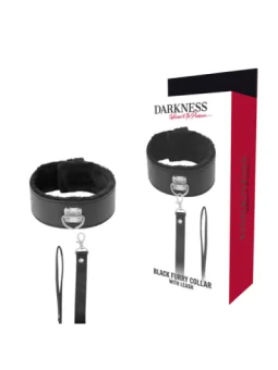 Halsband mit Leine Titanium von Darkness Bondage kaufen - Fesselliebe