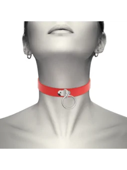 Handgefertigtes Halsband Fetish - Rot von Coquette Accessories kaufen - Fesselliebe