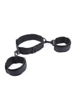 Fetish Nylon Halsband mit Handgelenkhalterung von Ohmama Fetish kaufen - Fesselliebe