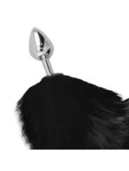 Schwarz Tail Anal-Plug Silber 8cm von Darkness Anal kaufen - Fesselliebe