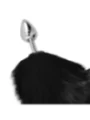 Schwarz Tail Anal-Plug Silber 8cm von Darkness Anal kaufen - Fesselliebe