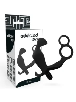 Anal Plug mit Doppeltem Penis- und Hodenring Schwarz von Addicted Toys kaufen - Fesselliebe