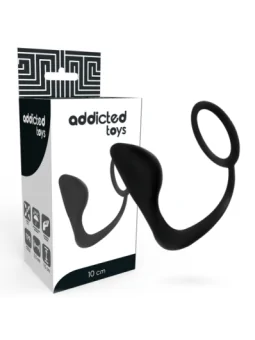 Analplug mit schwarzem Penisring von Addicted Toys kaufen - Fesselliebe