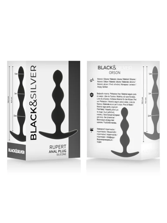 Rupert Analkugelkette 10 cm von Black&Silver kaufen - Fesselliebe