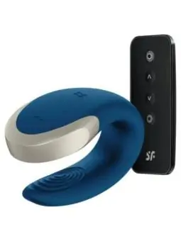 Double Love Luxury Partner Vibrator - Blau von Satisfyer Connect kaufen - Fesselliebe