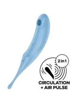 Twirling Pro Stimulator und Vibrator - Blau von Satisfyer Air Pulse kaufen - Fesselliebe