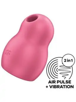 Pro To Go 1 Double Air Pulse Stimulator & Vibrator - Rot von Satisfyer Air Pulse kaufen - Fesselliebe