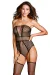 ♥ Bodystocking Dr0355 Schwarz von Dreamgirl ♥