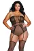 ♥ Bodystocking Dr0355 Schwarz von Dreamgirl ♥