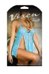 Kiss & Tell 2-Teiliges Babydoll-Set - Newport-Blau von Vixen kaufen - Fesselliebe