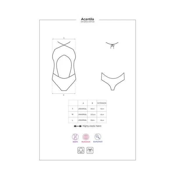 ♥ Acantila Swimsuit Black von Obsessive ♥ kaufen | Fesselliebe