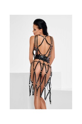 ♥ Schwarzes Harness-Kleid Ct0158 von Meseduce ♥ kaufen | Fesselliebe