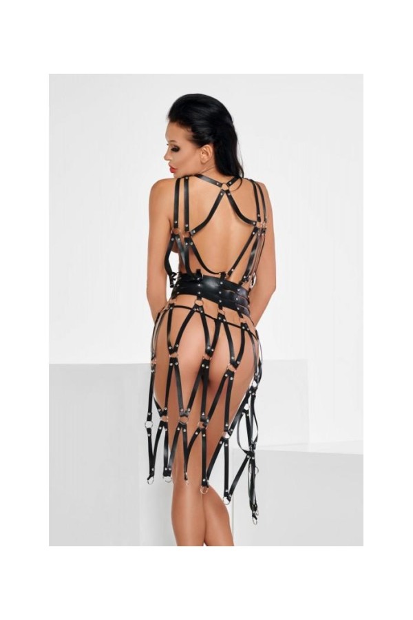 ♥ Schwarzes Harness-Kleid Ct0158 von Meseduce ♥ kaufen | Fesselliebe