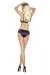 ♥ Schwarzes Une Illusion Set von Provocative Gold Lingerie ♥