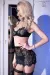 ♥ Spitzen-Set Cr4125 Schwarz von Chilirose ♥