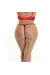 ♥ V-8778 Plus Size String Rot-Schwarz von Axami Size Plus ♥