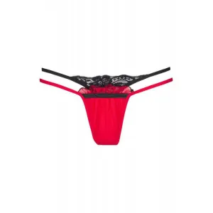 ♥ V-8778 Plus Size String Rot-Schwarz von Axami Size Plus ♥