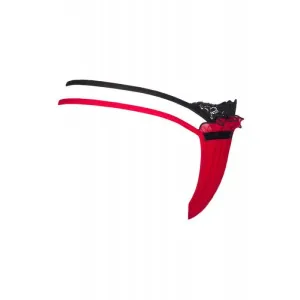 ♥ V-8778 Plus Size String Rot-Schwarz von Axami Size Plus ♥