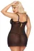 ♥ Schwarzes Chemise 1896 von Softline Pluse Size Collection ♥