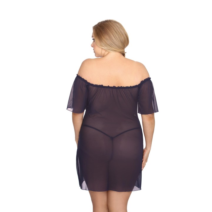 Rhiannon Chemise Schwarz von Anais Size Plus | Fesselliebe.de