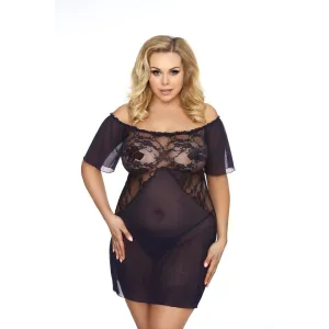 Rhiannon Chemise Schwarz von Anais Size Plus | Fesselliebe.de
