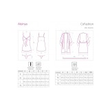 Aksinya Chemise/Morgenmantel Beige von Cofashion Lingerie | Fesselliebe.de